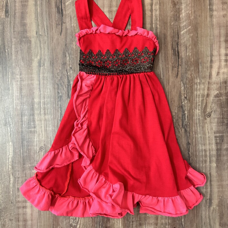 Princess Knit Dress, Red, Size: Toddler 5t