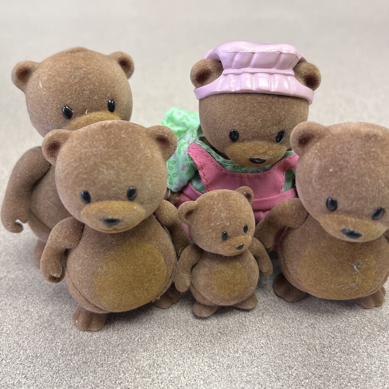Lil Woodzeez Bear Family, Brown, Size: 3Y