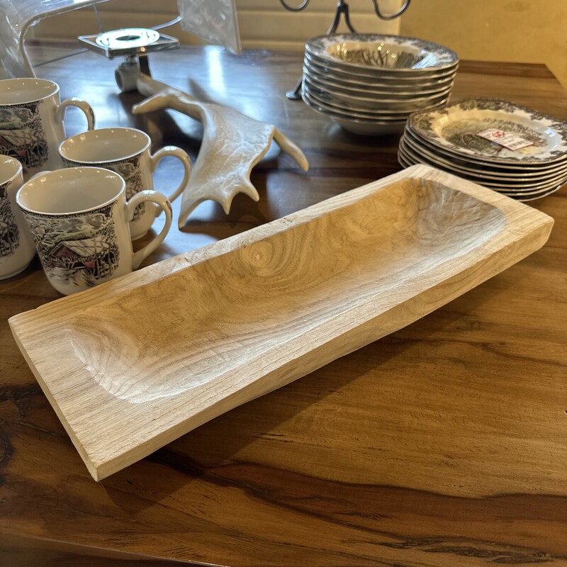 Hand Carved Wood Tray