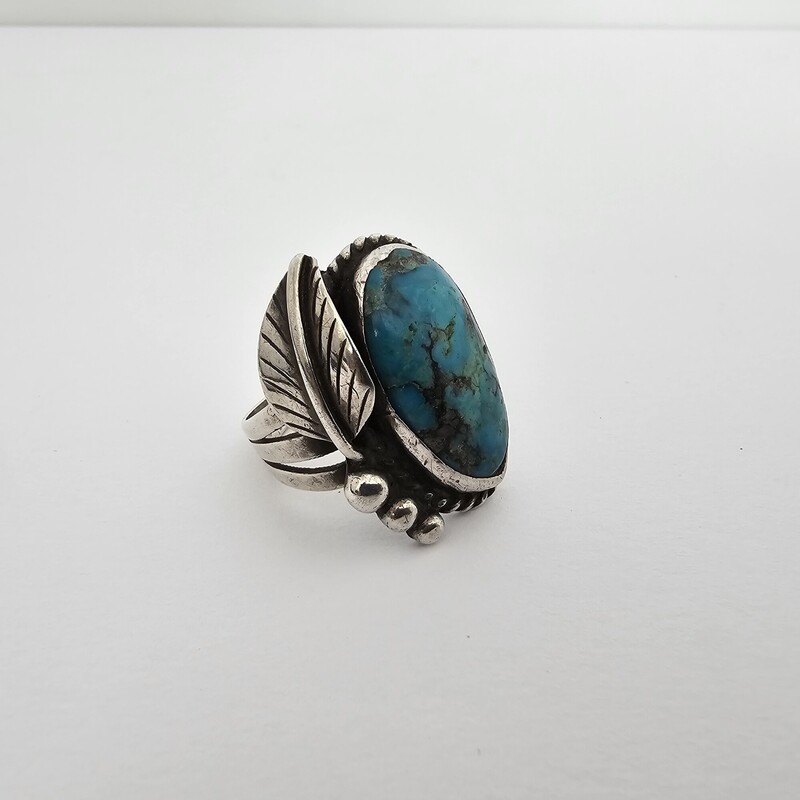 Navajo Turquoise& Feather