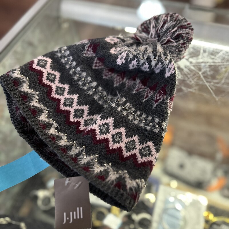 NewWithTags J Jill Pom Hat, Grey Mul, Size: One Size<br />
All Sales Final<br />
Pick up within 7 days In Store<br />
or<br />
Have Shipped