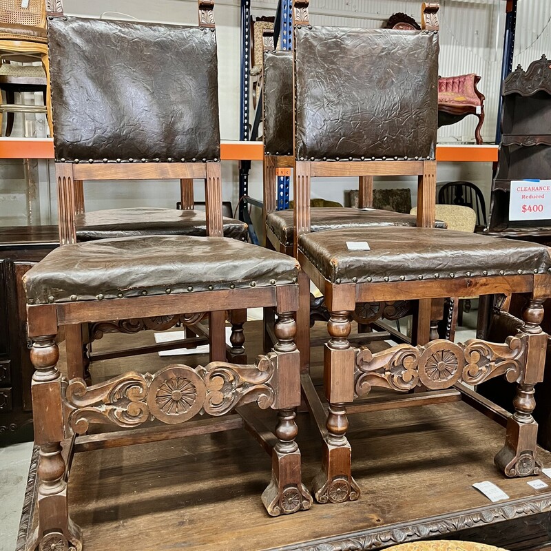 Renaisannce Dining Chairs, Walnut, Size: 7900-167