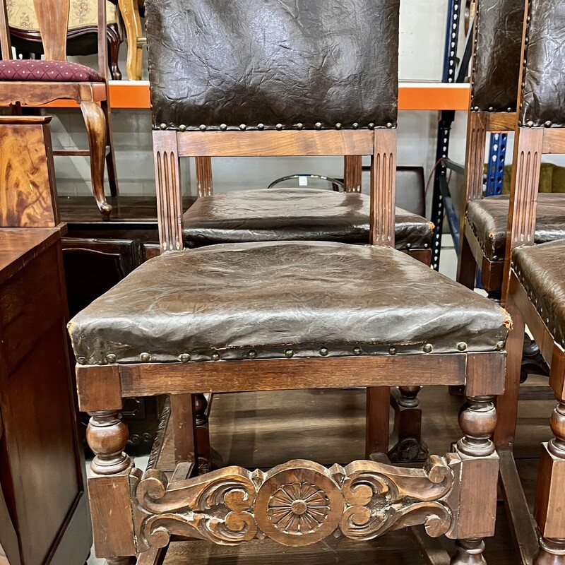 Renaisannce Dining Chairs, Walnut, Size: 7900-167