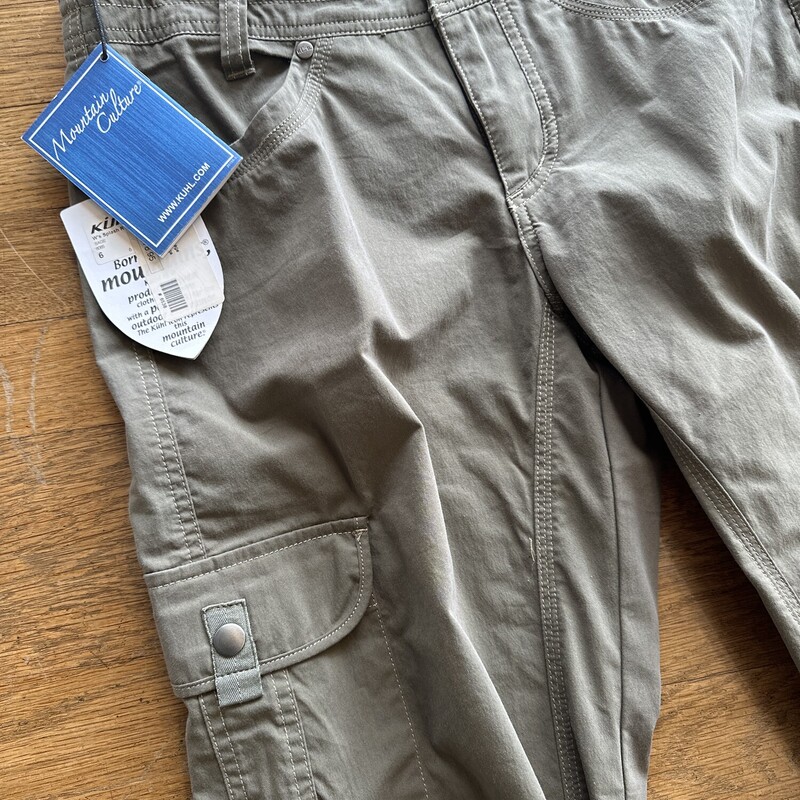 NewWithTags Kuh lSplash RollUp Pants, Sage, Size: 6<br />
Original Price $78.95<br />
Our Price $43.99<br />
All Sales Final. No Returns<br />
Shipping Is Available<br />
Pick Up In Store within 7 days of Purchase