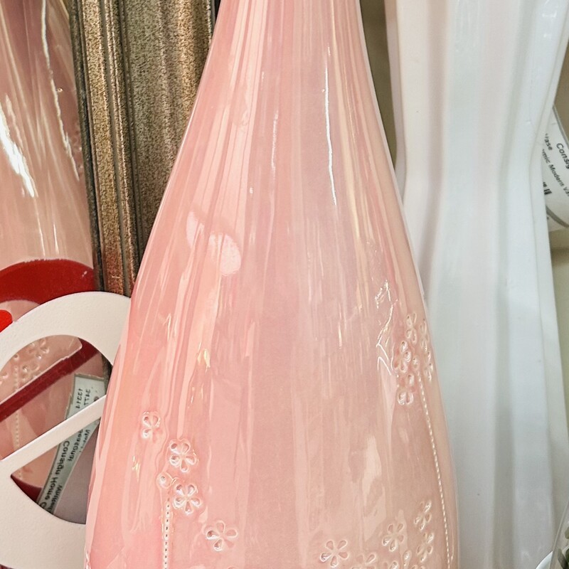 Bottleneck Ceramic Floral Vase
Pink Size: 6 x 19H