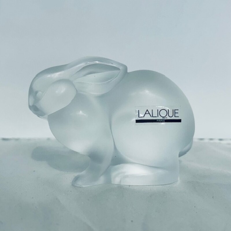 Lalique Sitting Bunny Figurine
Clear Frost Size: 4 x 2.5H
Retails: $260