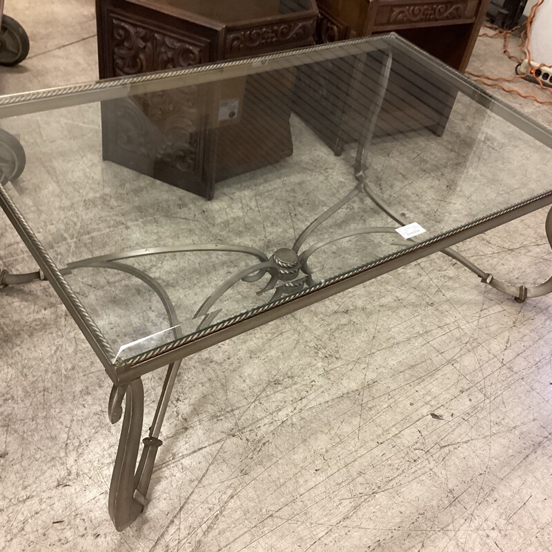 Silver Glass Coffee Table