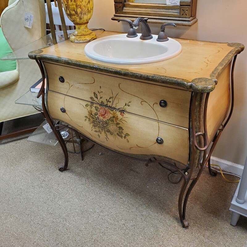 French Painted Sink