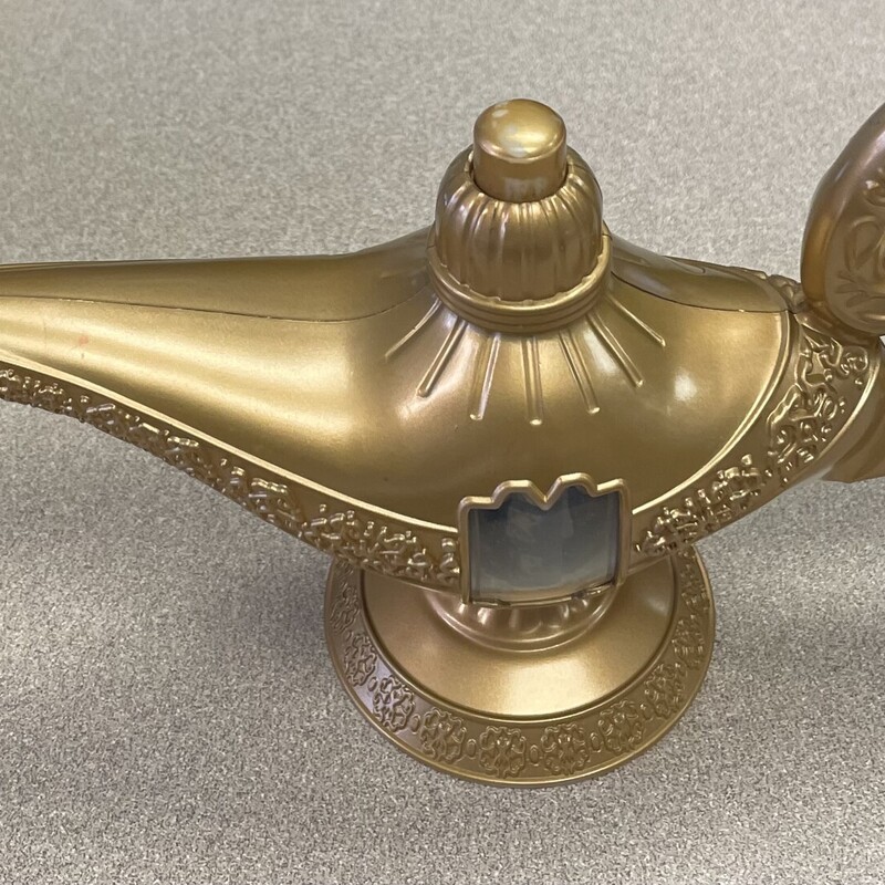 Disney Genie Lamp Lights & Sound, Gold,
 Size: Pre-owned