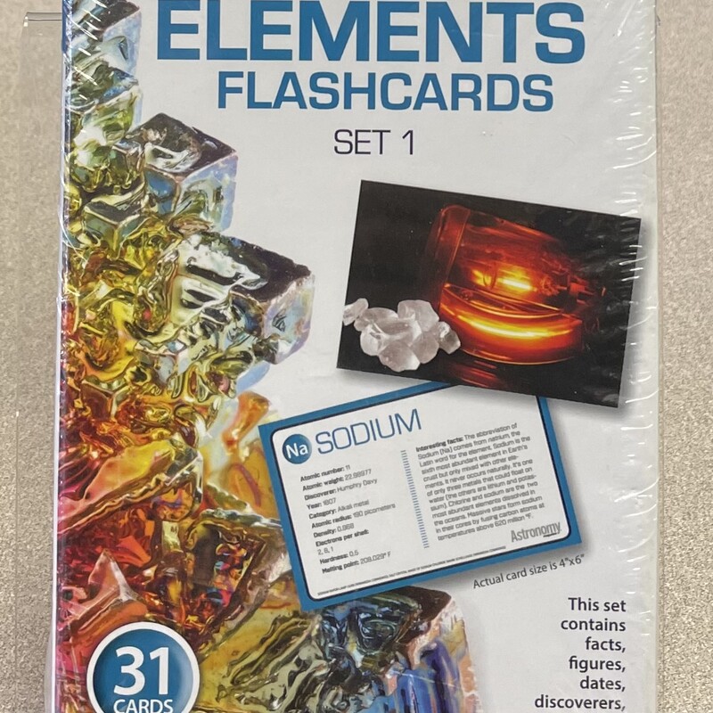 Elements Flash Cards, Multi, Size: NEW!
Astronomy