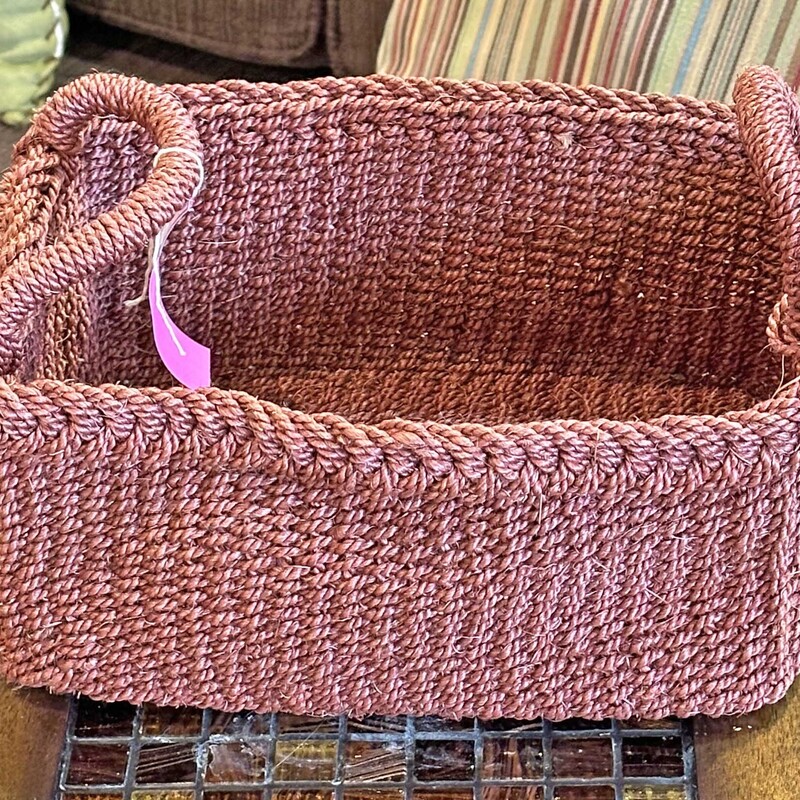 Small Woven Red Basket