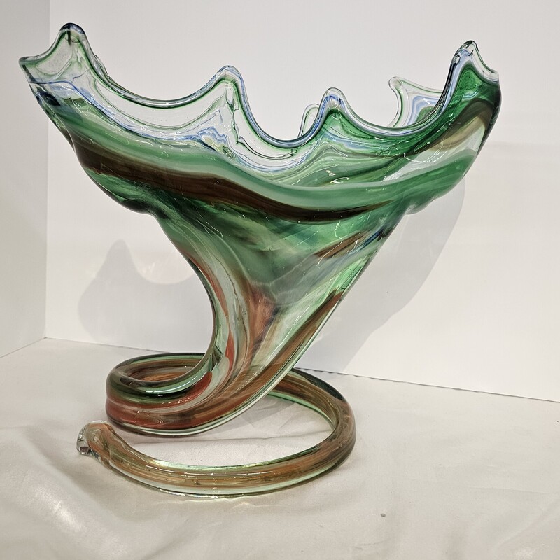 Abstract Art Glass Swirl