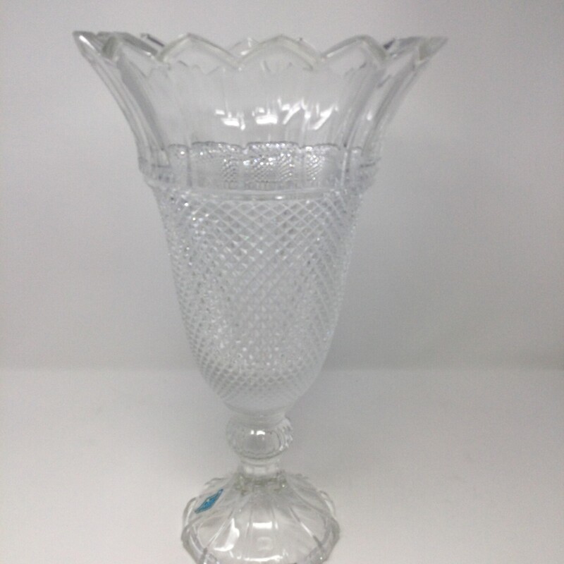 Large Crystal Vase, Size: 16 In