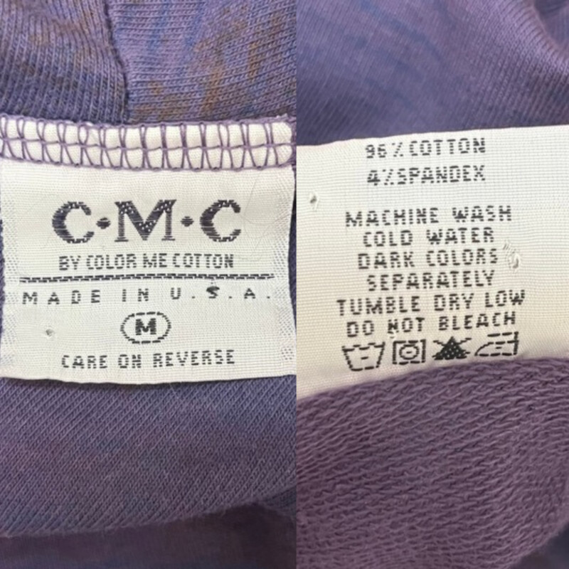 CMC Color Me Cotton Cowl Tunic Top
96% Cotton 4% Spandex
With Pockets!
Colors: Plum, Blue, Dark Gray, and Dijon
Size: Medium