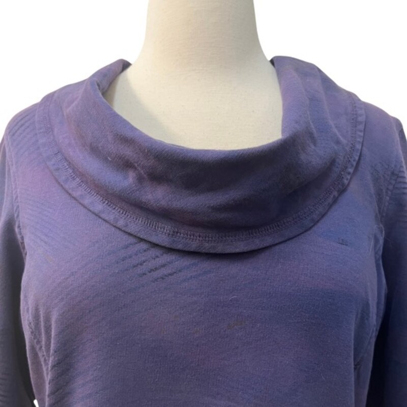 CMC Color Me Cotton Cowl Tunic Top<br />
96% Cotton 4% Spandex<br />
With Pockets!<br />
Colors: Plum, Blue, Dark Gray, and Dijon<br />
Size: Medium