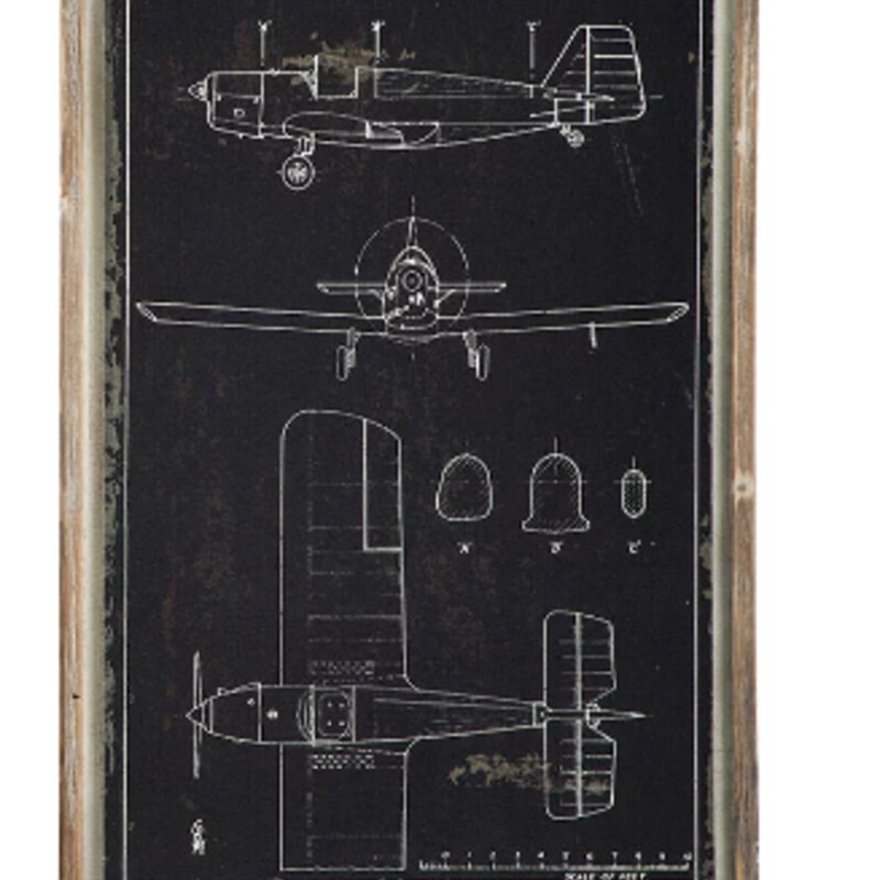 Plane Diagram Wood II
Black and Brown
Size: 16x23.5H