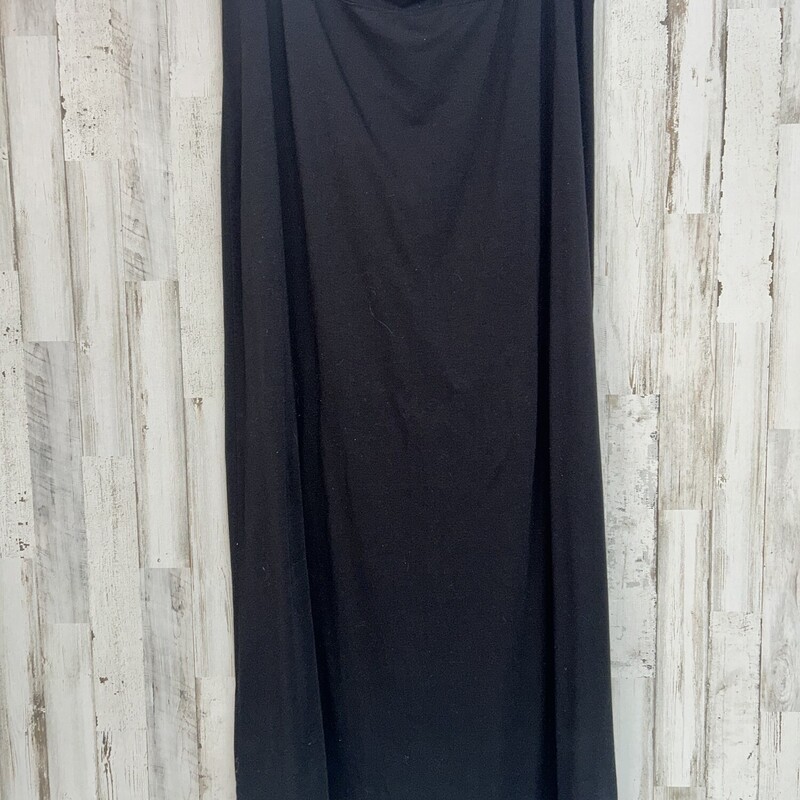 XL Black Cotton Maxi Skir, Black, Size: Ladies XL