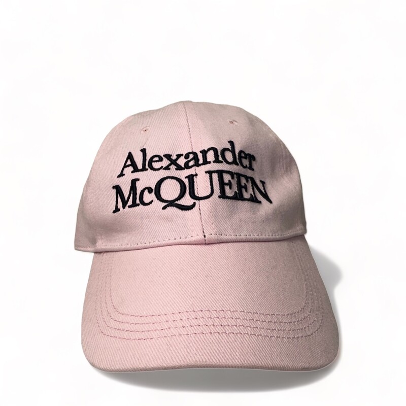 Alexander McQueen Baseball Hat
Cotton twill cap in pink featuring logo embroidered in black at face.
· Curved brim
· Adjustable logo-embossed leather cinch strap at back
· Silver-tone hardware
Supplier color: Pink/black
100% cotton.
Made in Italy
Size 58CM
Medium