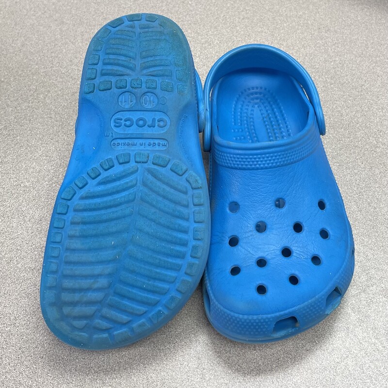 Crocs Sandals, Blue, Size: 10T-11Y