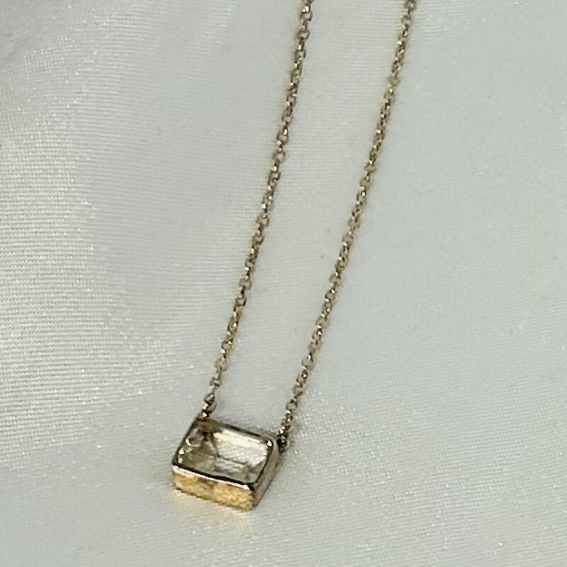 925 C&H Square CZ Necklace
Silver Size: 18.5L