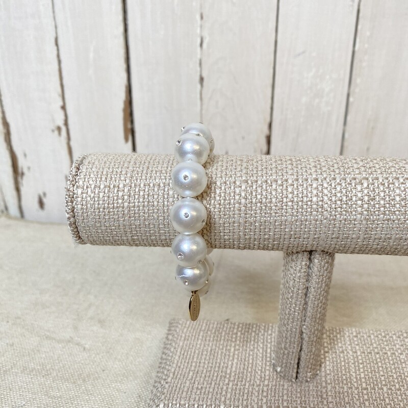 Pearl Bracelet, White, Size: None