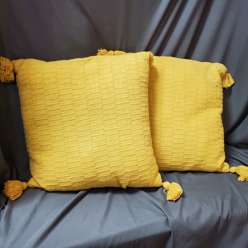 Pair Yellow Pillows
