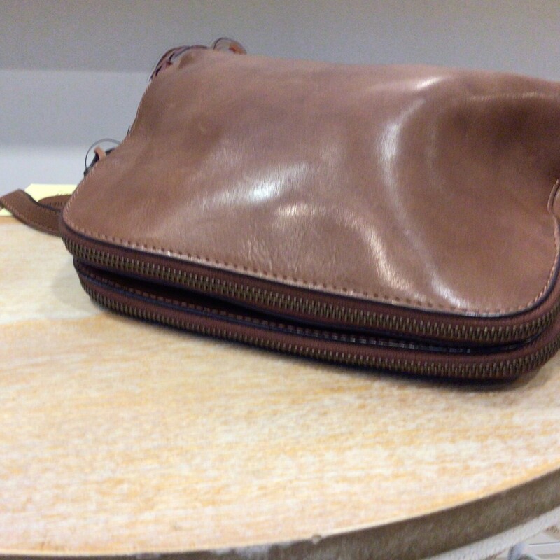 Citrina Leather, Tan, Size: M