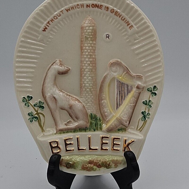 Belleek Collectors Plate
Cream Brown Green Size: 6 x 7H