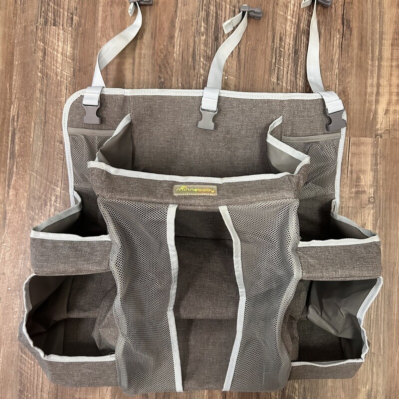 Minne Baby Diaper Caddy, Gray, Size: Diapering