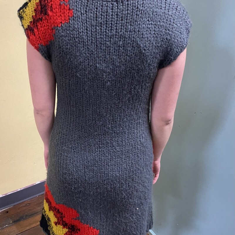 this sweater dress is the neatest!!!
short sleeves, gorgoeus flower

Hot And Delicious, Gray, Size: M/l