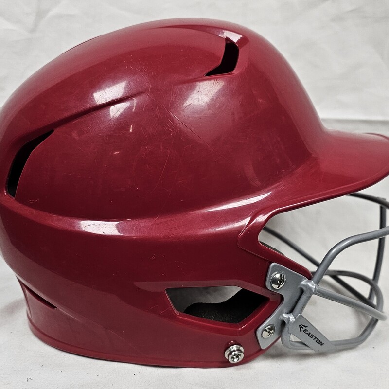 Pre-owned Easton Z5 Batting Helmet with Mask, Size: Jr 6 3/8 - 7 1/8