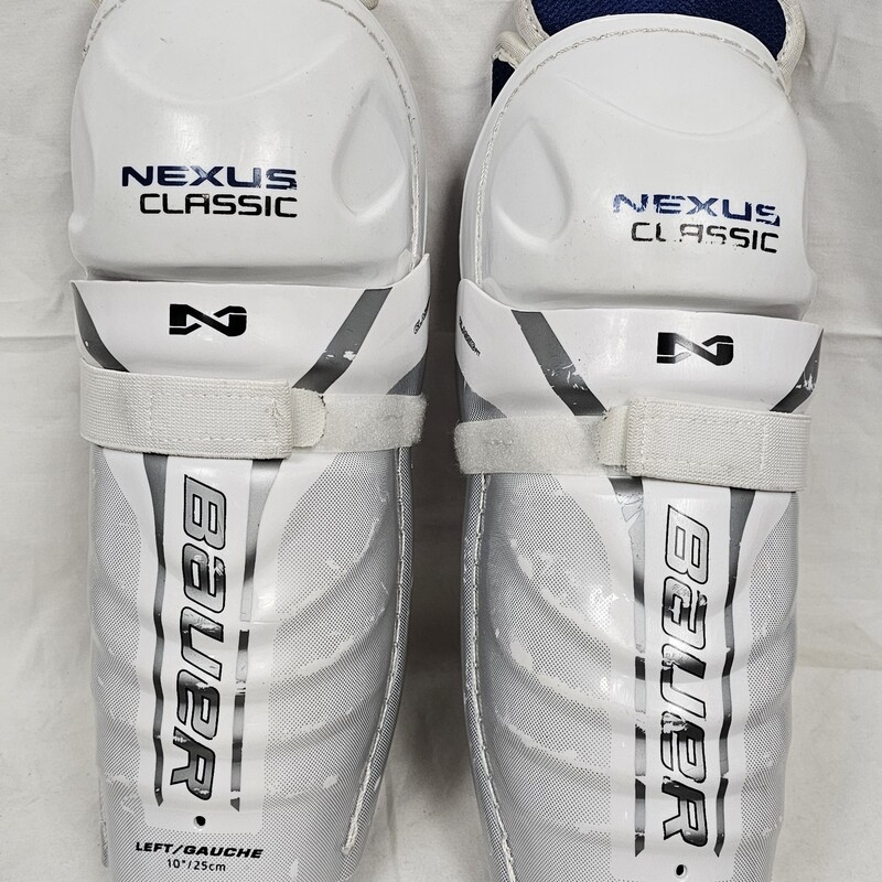 Pre-owned Bauer Nexus Classic Hockey Shin Pads, Size: 10