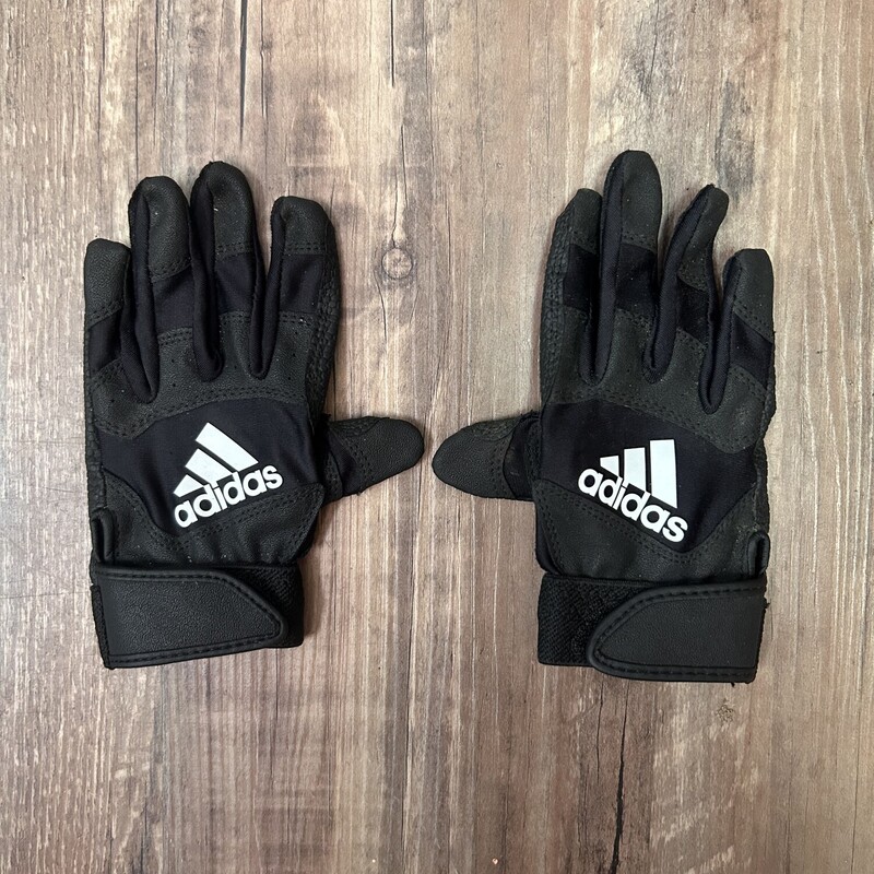 Adidas T Ball Gloves, Black, Size: Toddler OS