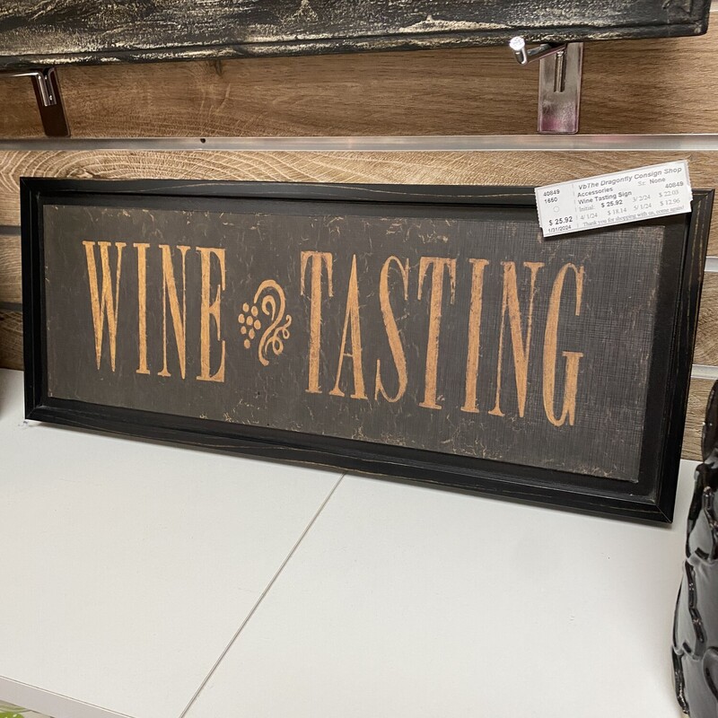 Wine Tasting Sign