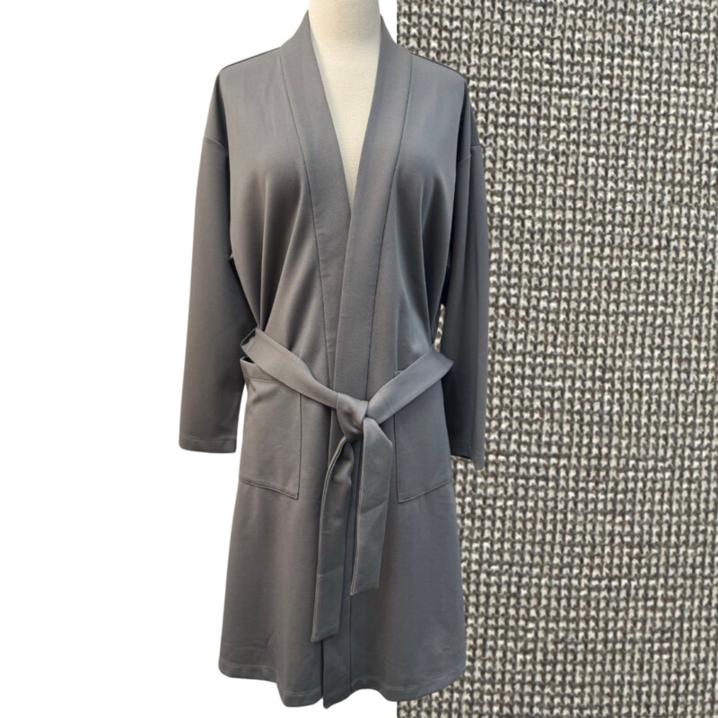 New Eileen Fisher Jacket
High Collar with Belt
Color: Smoke
Size: Large
Retails for $328.00