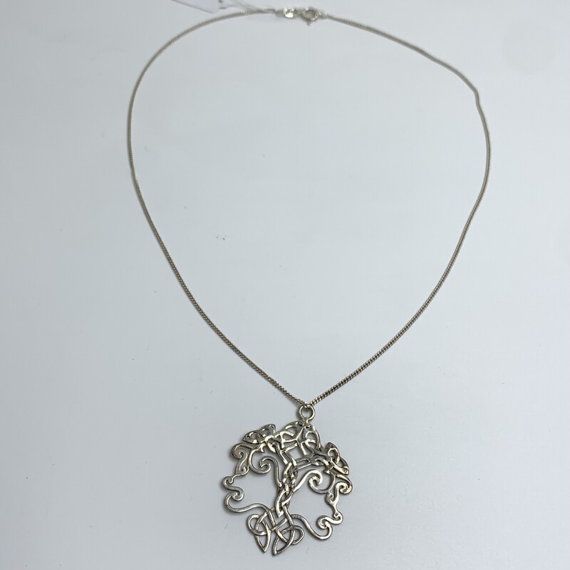 Necklace 925 Italy, Silver, Size: None