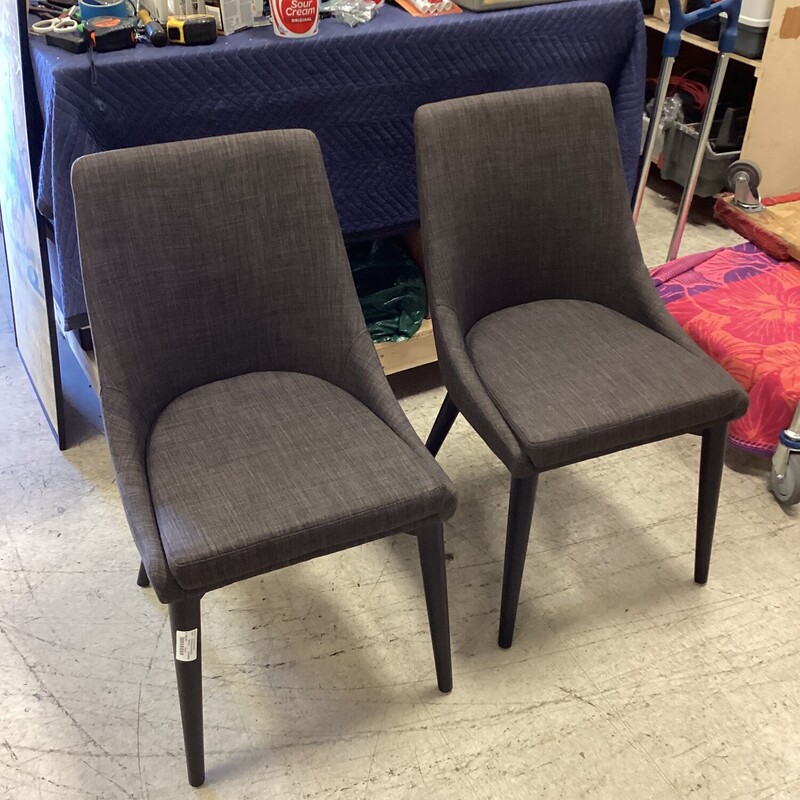 S/2 Brown Chairs