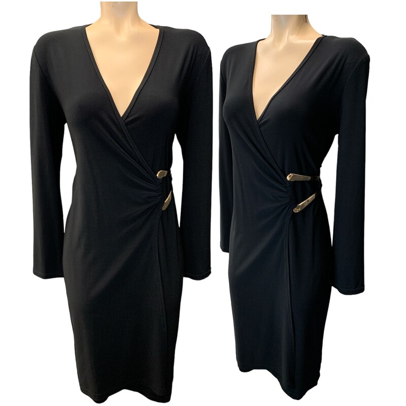 Joseph Ribkoff Dress S10, Black, Size: M