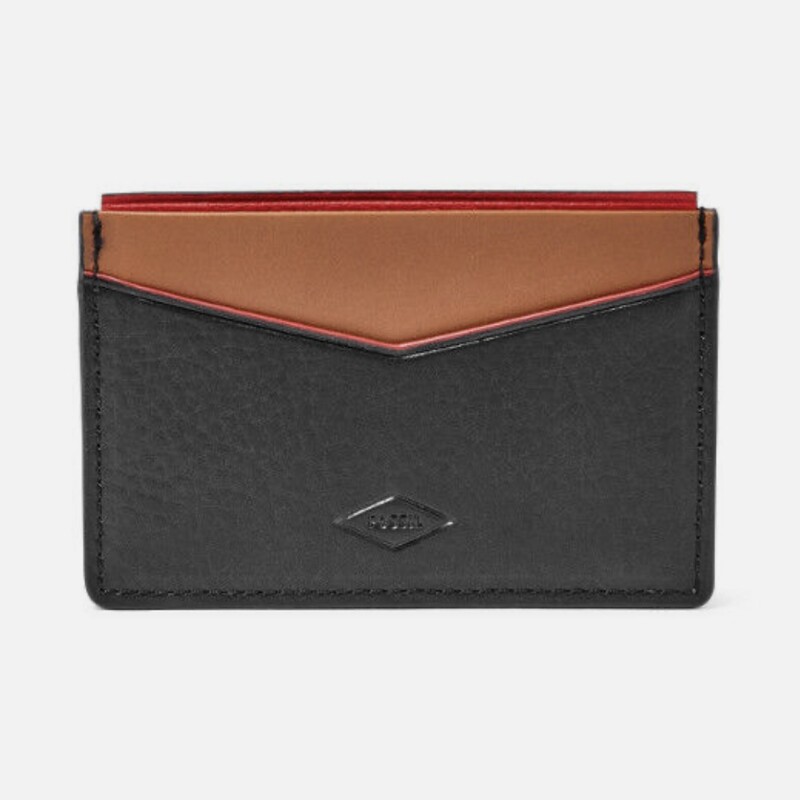 Fossil Elliot Card Holder
Brown, Black, and Red
Size: 4x2.5H