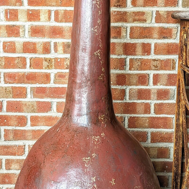 Mottled Clay Script Vase