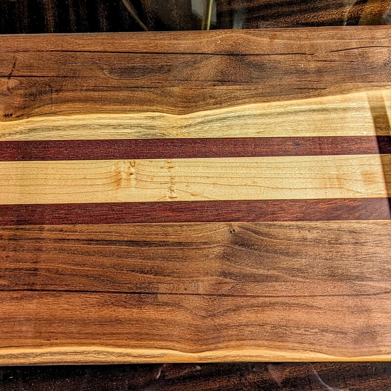 Artisan Wood Iron Tray