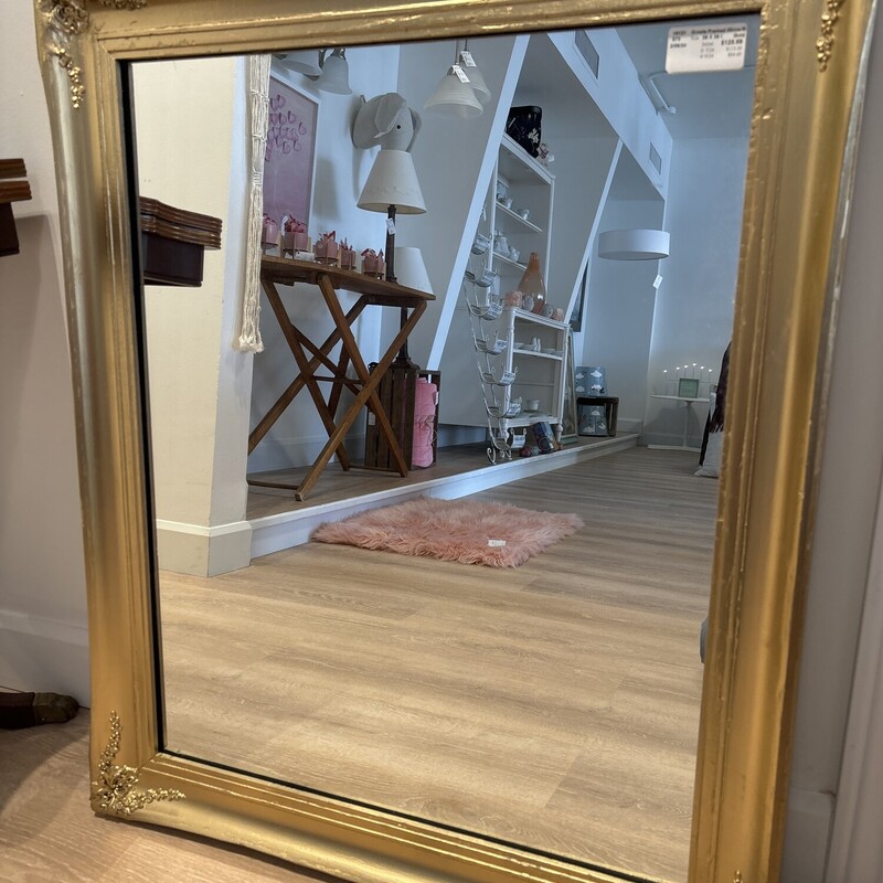 Ornate Framed Mirror
Gold
Size: 29 X 35 In