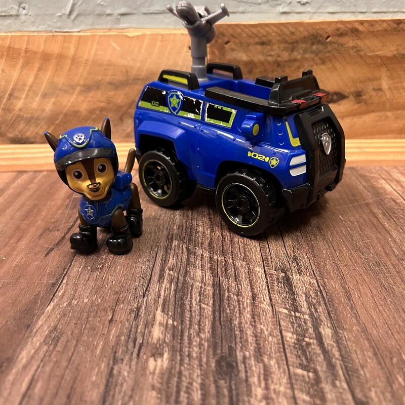 Paw Patrol Chase Vehicle, Blue, Size: Paw Patrol
