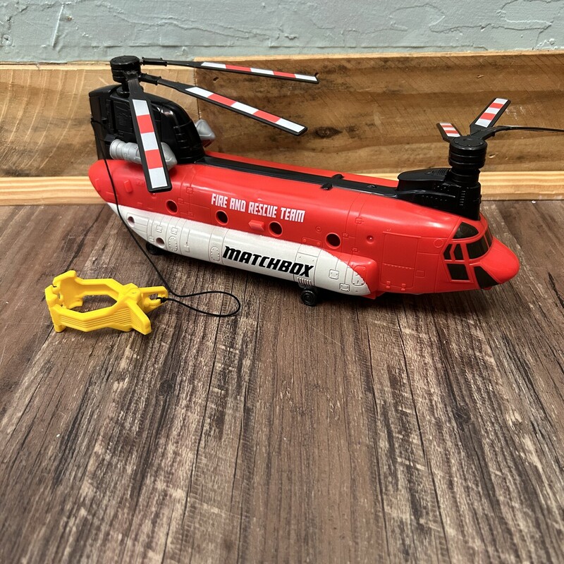 Matchbox Rescue Copter, Red, Size: Toy/Game