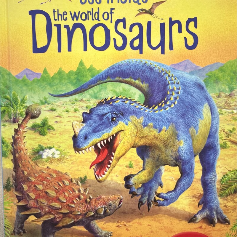 Usborne Flap Book, See Inside the World of Dinosaurs,
Hardcover
Blue