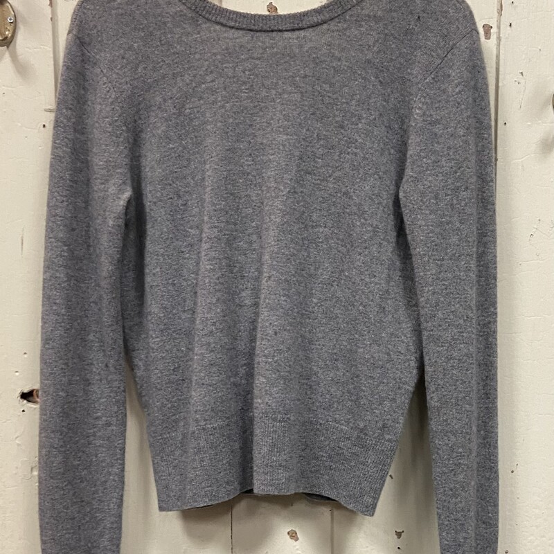 Gy Cshm Open Bck Sweater
Grey
Size: S R $200