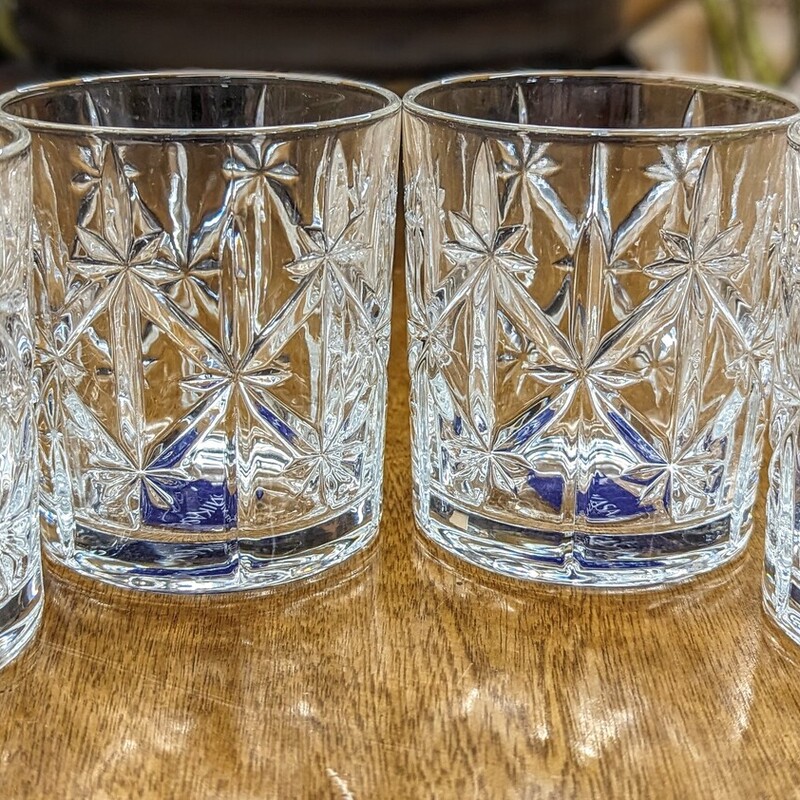 Set of 4 Mikasa Sydney Double Old Fashion
 Clear, Size: 3.5x3.5H