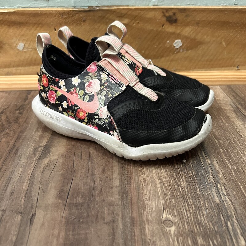 Nike FlexRunner Floral, Black, Size: Shoes 12