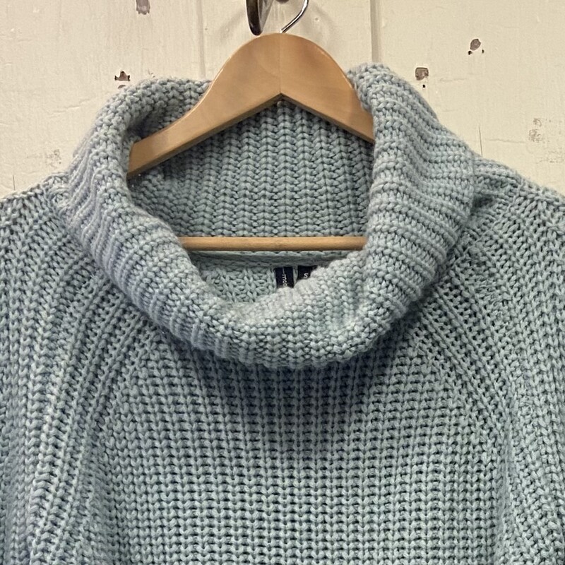 Blu Cowl Crop Sweater