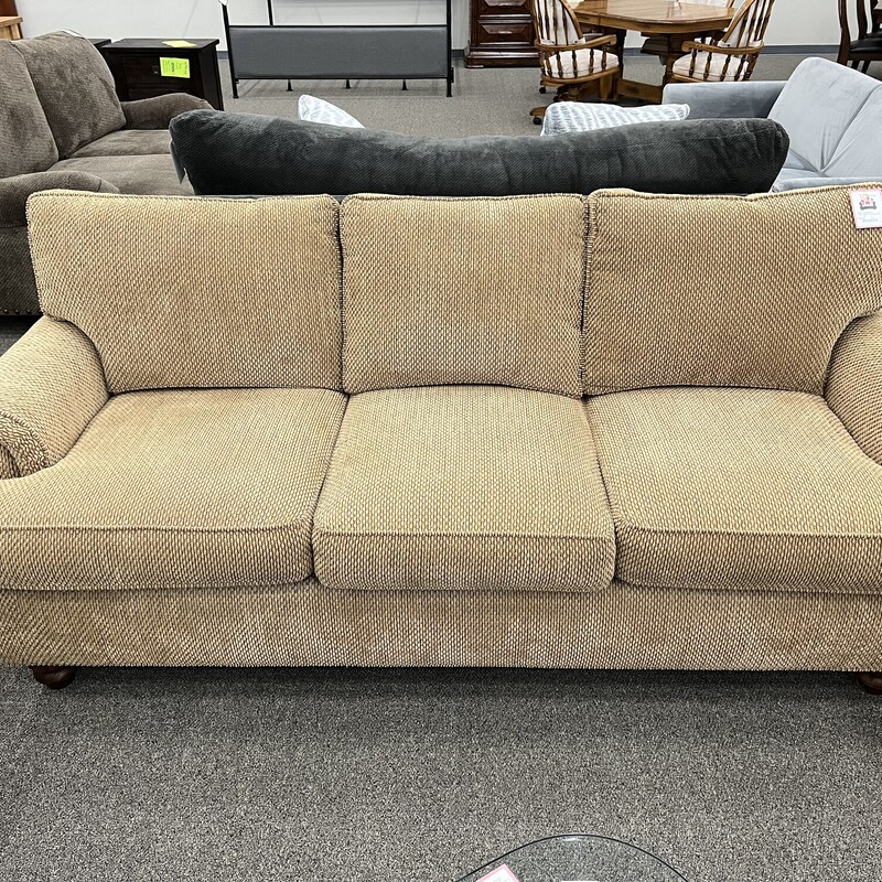 Drexel Tan Fabric Sofa